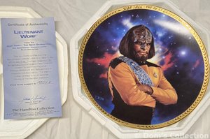 Assiette de Collection "Lieutenant Worf"