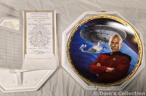 Assiette de Collection "Captain Picard & The U.S.S. Enterprise-D"