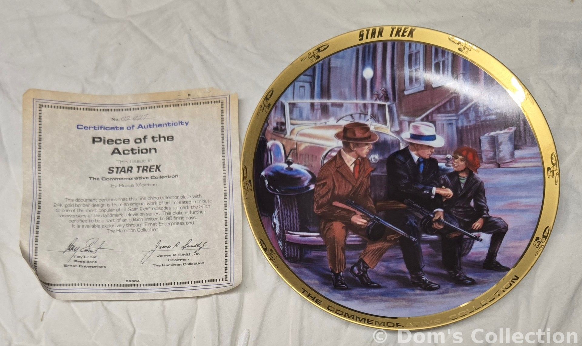 Assiette de Collection "A Piece of the Action"