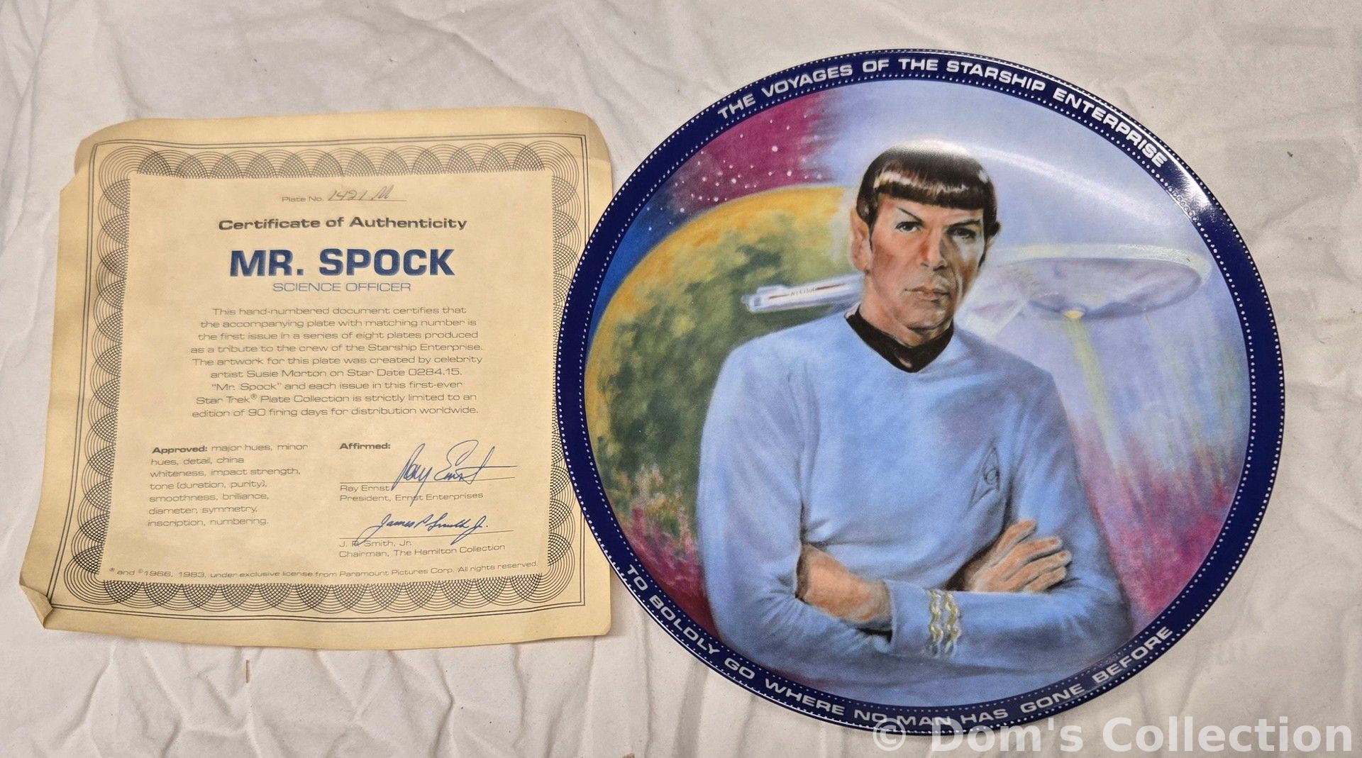 Assiette de Collection "Mr. Spock"